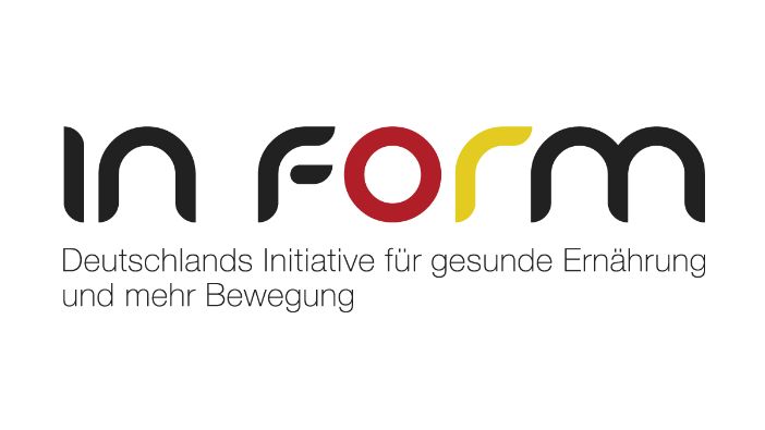 Das Logo der Initiative für gesunde Ernährung und mehr Bewegung: IN FORM