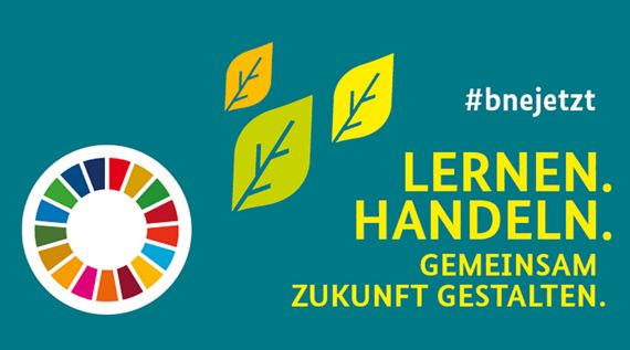 Das Logo der Kampagne Lernen. Handeln. Gemeinsam Zukunf gestalten.