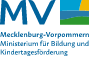 Logo: Ministerium für Bildung und Kindertagesförderung MV (Mecklenburg-Vorpommern)